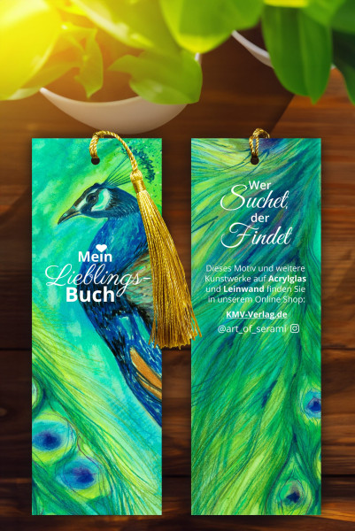Lesezeichen Pfau Serami Bücher Lesezeichen 