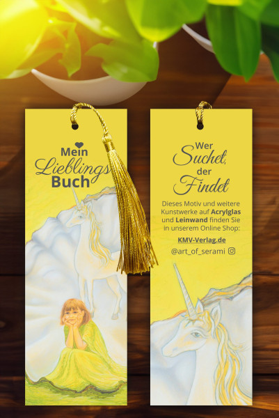 Lesezeichen Perle Einhorn Serami Bücher Lesezeichen 