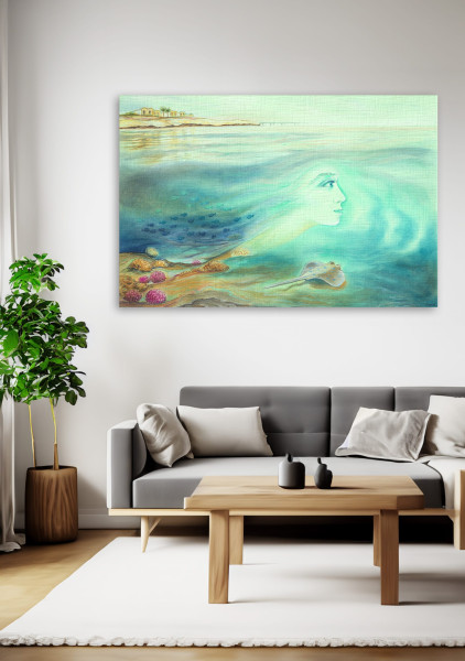 “Blaue Lagune“ Kunstwerk Serami Kunstwerke Blaue Lagune 