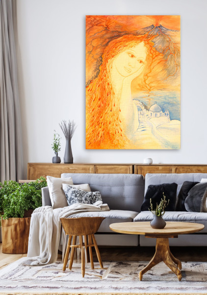 “Santorini“ Kunstwerk Serami Kunstwerke Santorini 